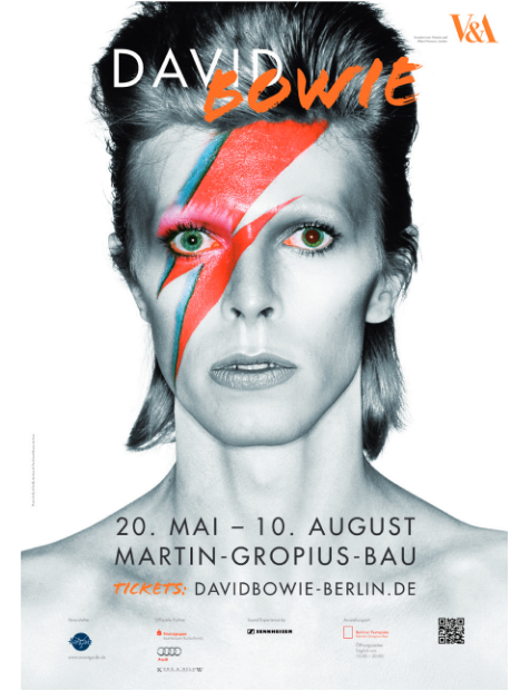 David Bowie in Berlin Exhibition Poster, courtesy Artpress-Ute Weingarten