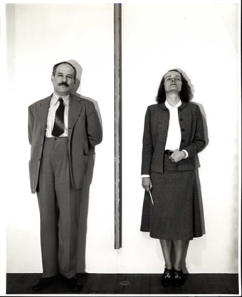 Hans Namuth Barnett Newman and Betty Parsons (1951) Source: artnet