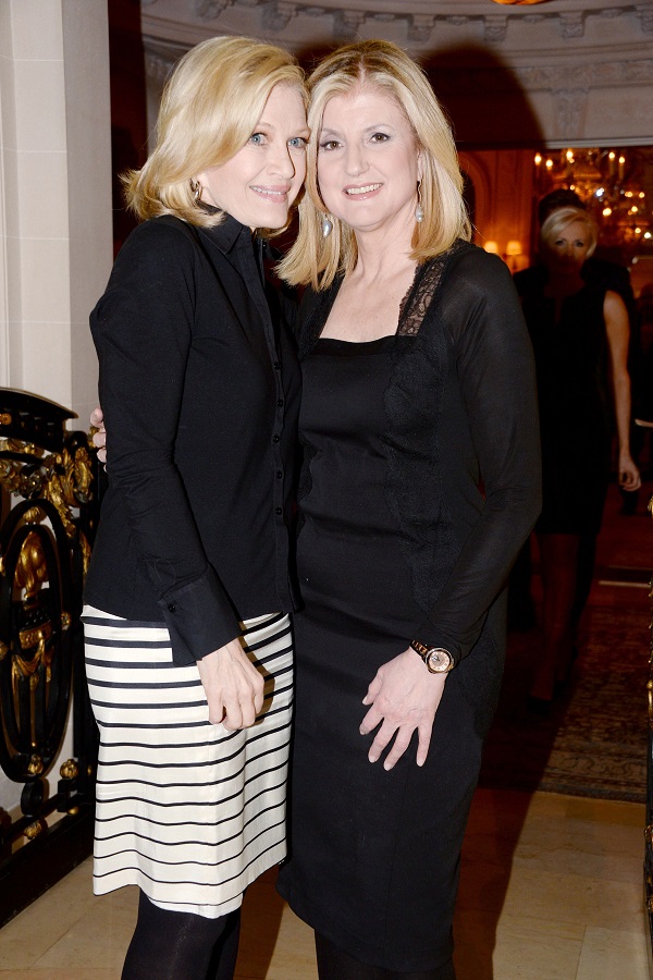 Diane Sawyer and Arianna Huffington at a celebration for Huffington's book "Thrive". Photo: Clint Spaulding/PatrickMcMullan.com 