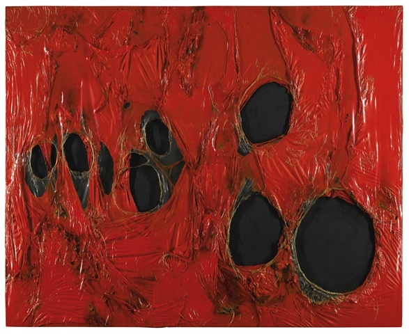 Alberto Burri Rosso plastica 1963