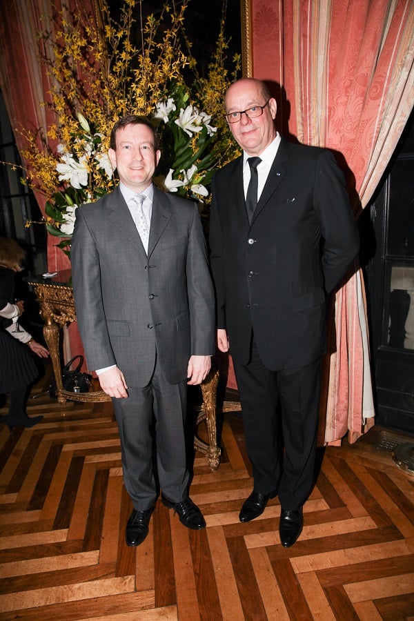 Bertrand Lortholary with Christian Deydier, President Syndicat National des Antiquaires