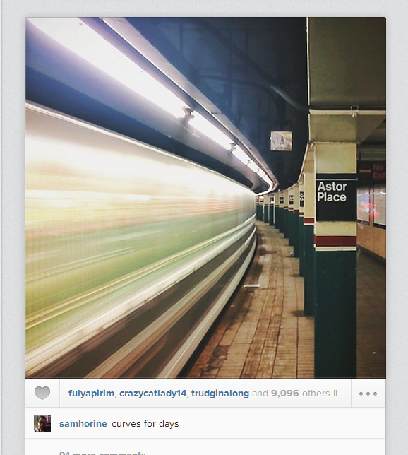 A train in motion courtesy of our new favorite photographer, Sam Horine.