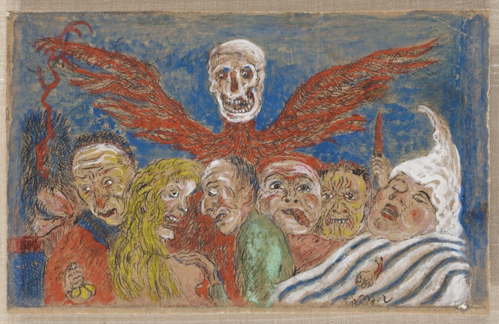 James Ensor, The Deadly Sins dominated by Death, from: The Seven Deadly Sins Courtesy Christie's