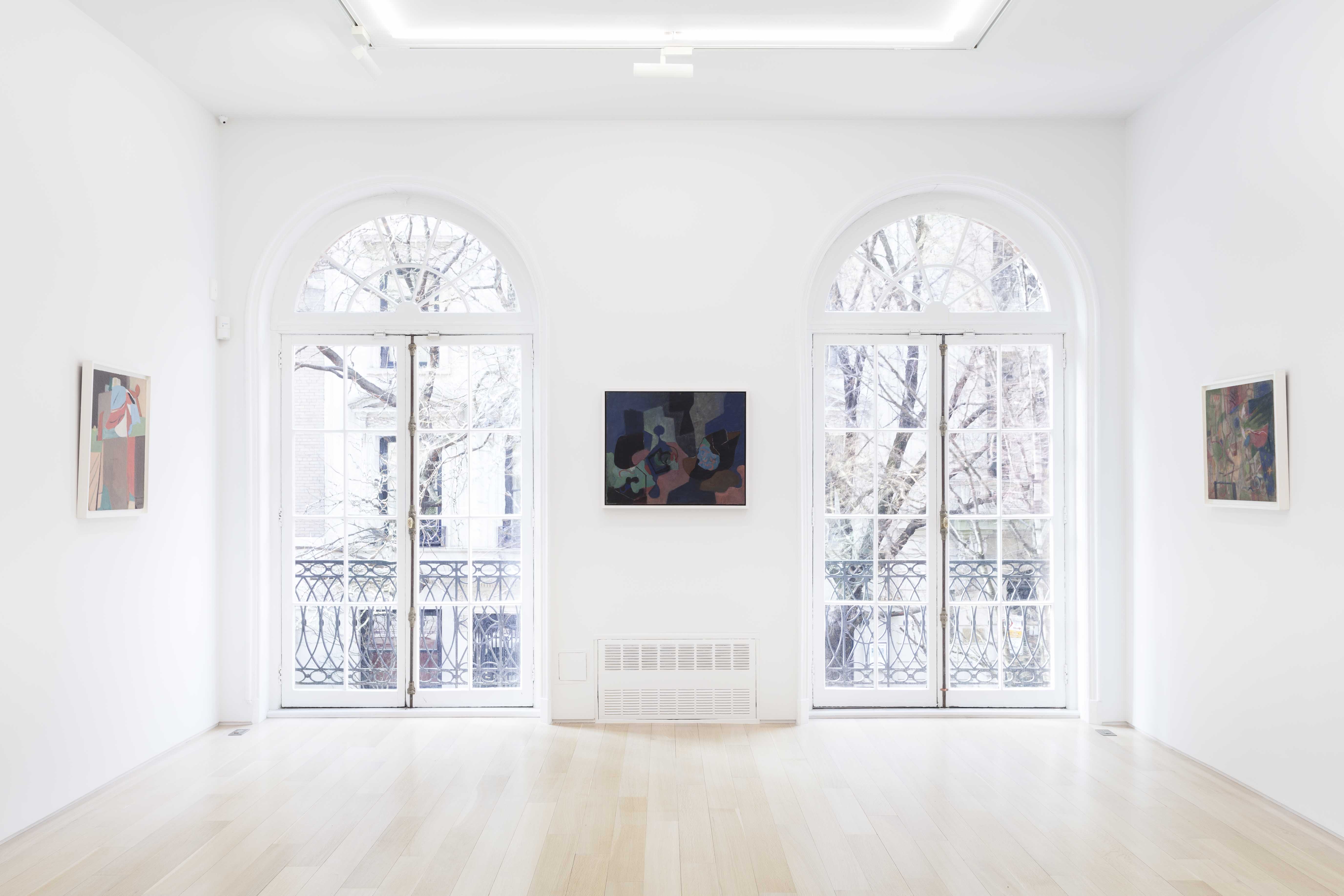 James Brooks, installation view of exhibition, at Van Doren Waxter
