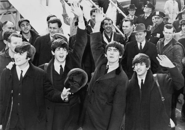 The Beatles arrival in New York in 1964