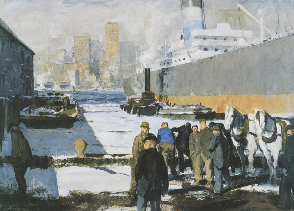 George Bellows, Men of the Docks (1912).
