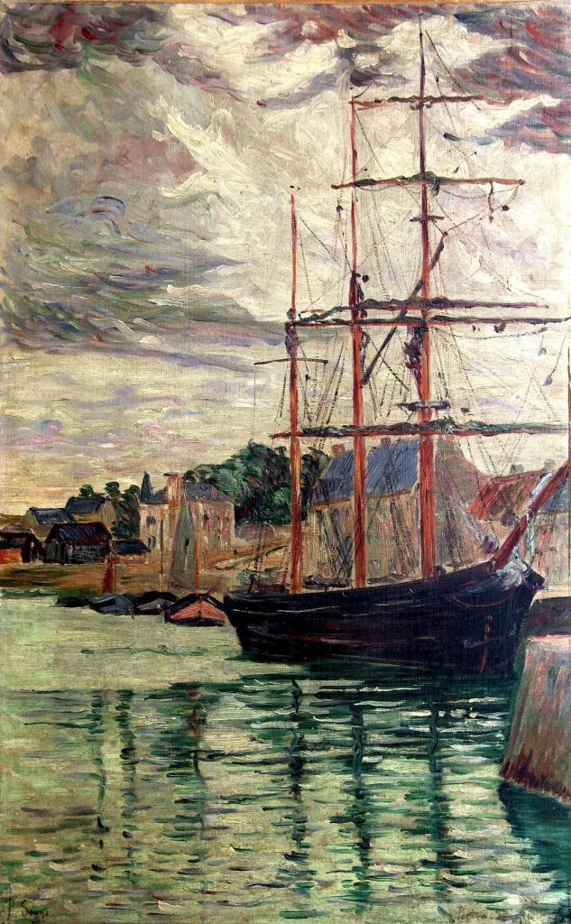 Paul Signac, Port-en-Bessin. A Nazi official gave the work to the Vienna Philharmonic. Photo by Ayre Wachsmuth.