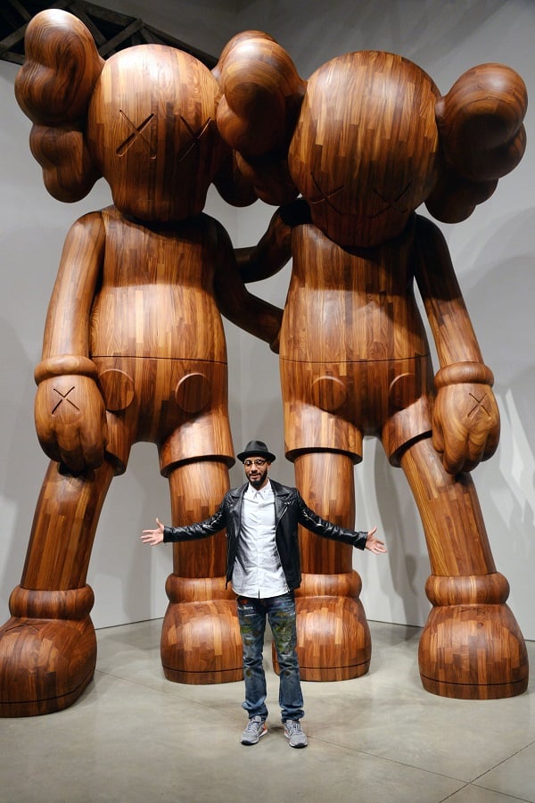 Swizz Beatz at KAWS opening at Mary Boone Gallery. Photo: Clint Spaulding/PatrickMcMullan.com