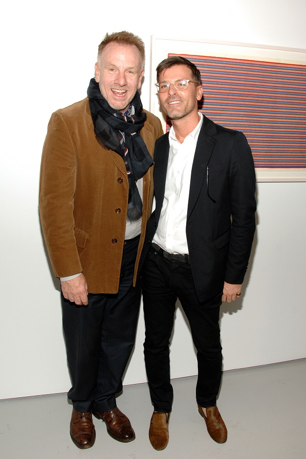 Jack Pierson and Benjamin Bashein at Unframed Art Auction at David Zwirner. Photo: Paul Bruinooge/PatrickMcMullan.com