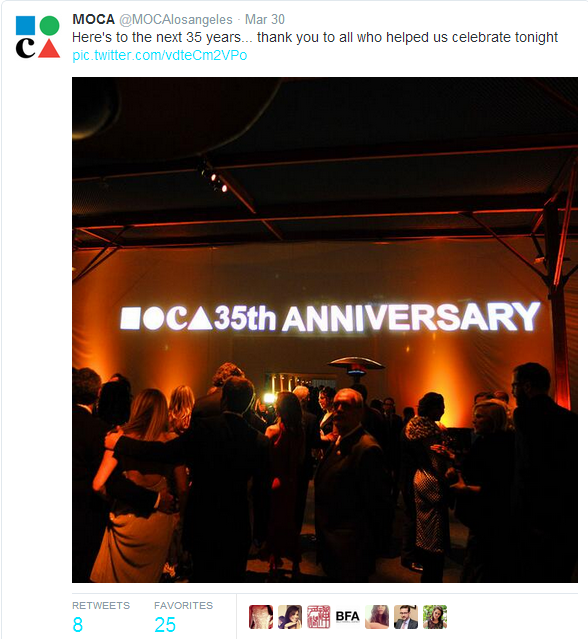 Happy 25th anniversary, MOCA! You don't look a day over 18 to us.