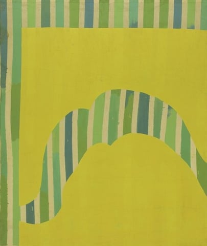 Daniel Buren, Peinture émail sur toile de cotton, 1965