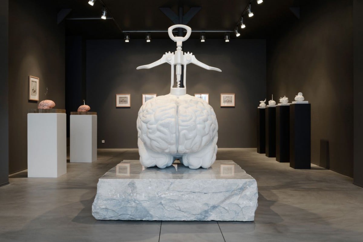 Jan Fabre, Installation View,  Do we feel with our brain and think with our heart ?, Galerie Daniel Templon Brussels Courtesy Galerie Daniel Templon