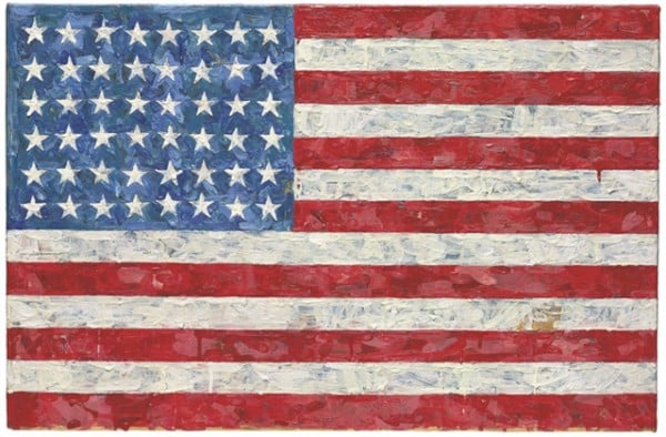 Jasper Johns, Flag (1955).