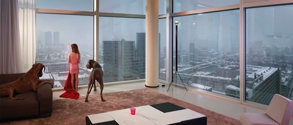 Ellen Kooi, Rotterdam Tower Dogs  (2013). Photo: Courtesy the artist and P.P.O.W.