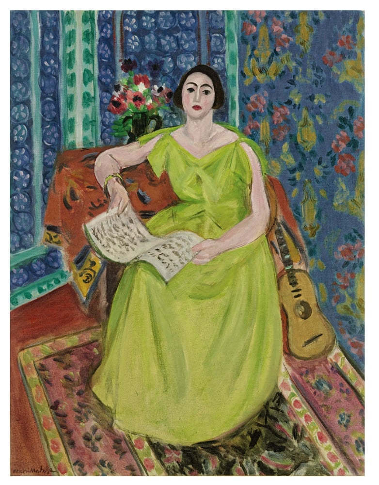 Lot 47 Property from a Distinguished Japanese Private Collection Henri Matisse La Femme en Jaune Signed Henri Matisse (lower left) Oil on canvas 25 3/4 by 19 7/8 in. 65.5 by 50.5 cm Painted in 1923. Est. $9/15 million 