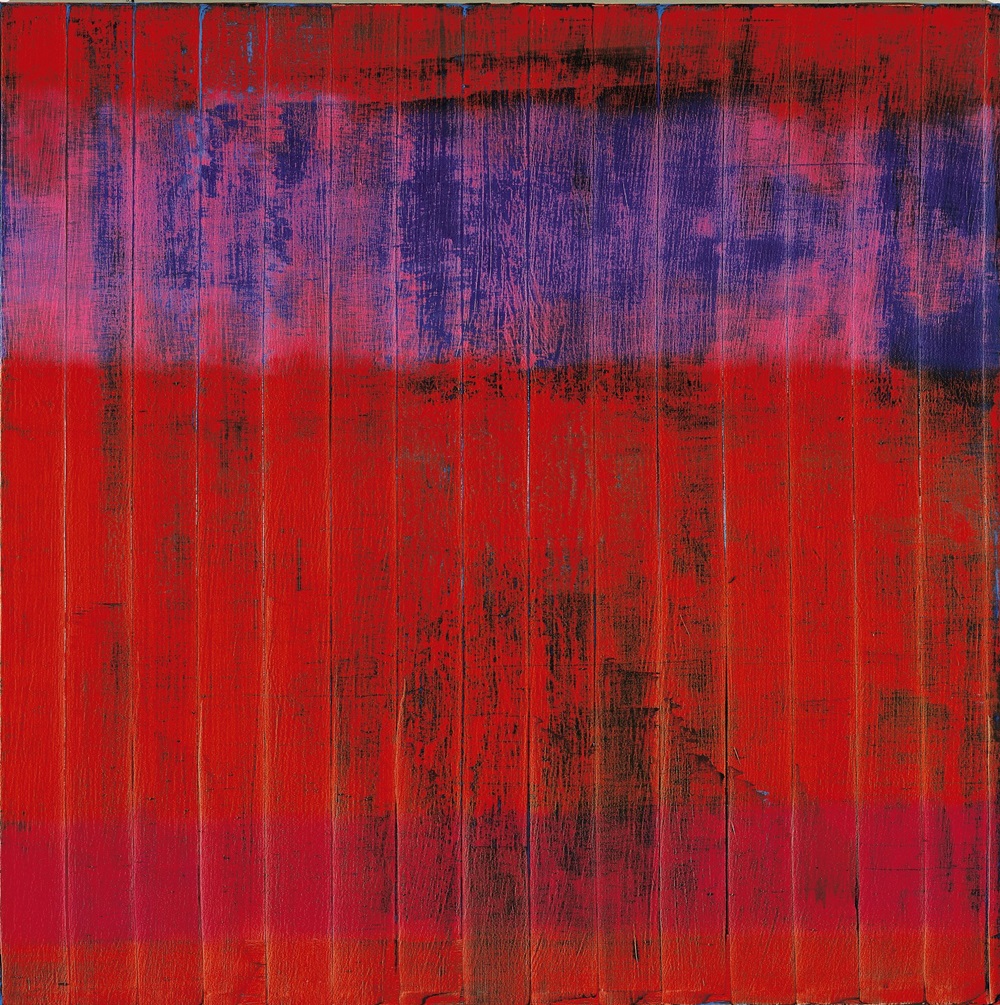 Gerhard Richter Wand (Wall) (1994) oil on canvas, sold for $28.6 million. Photo: Courtesy Sotheby's
