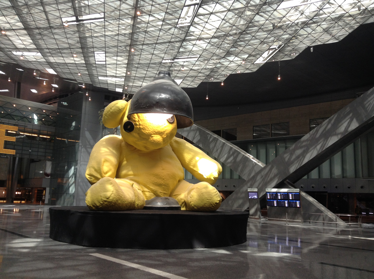 Urs Fischer, Lamp Bear (2014) Courtesy Qatar Museums Authority