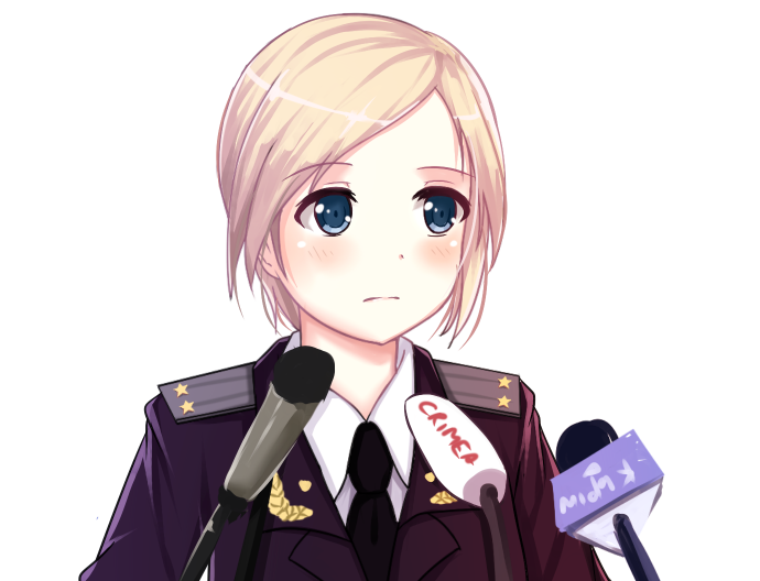 Anime fan art of Crimean prosecutor Natalia Poklonskaya.