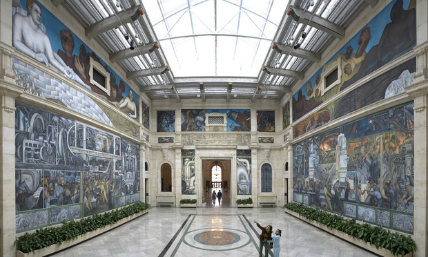 The Rivera Court at the Detroit Institute of Arts. Photo: courtesy of the Detroit Institute of Arts.