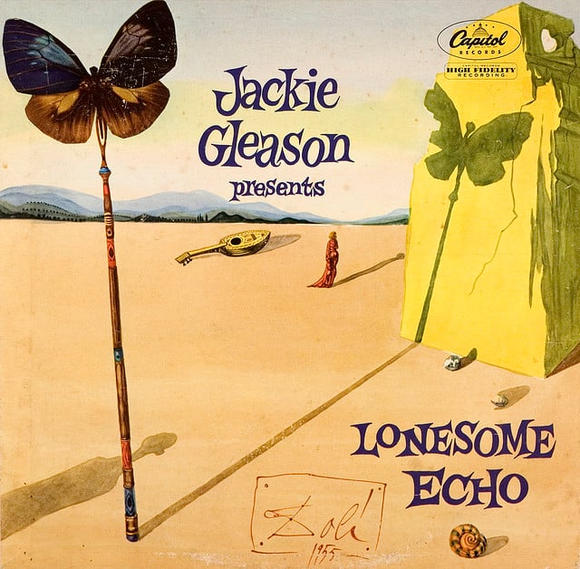 "Lonesome Echo" by Jackie Gleason with cover art by Salvador Dali