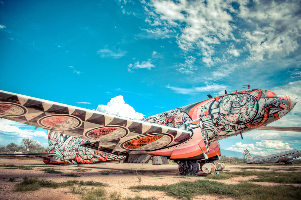 A plane from The Boneyard Project. Photo courtesy of the Boneyard Project