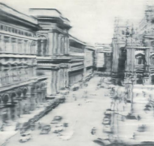Gerhard Richter, Domplatz, Mailand(Cathedral Square, Milan) (1968)