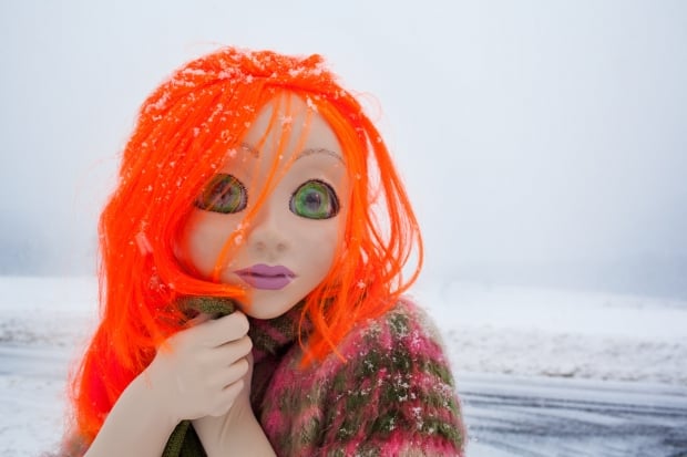 Laurie Simmons, Orange Hair/Snow/Close Up (2014). Photo: courtesy the artist, Salon 94.