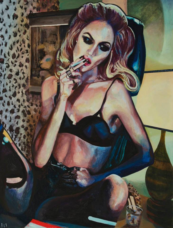 Heather Morgan Warm Leatherette  Oil on Canvas