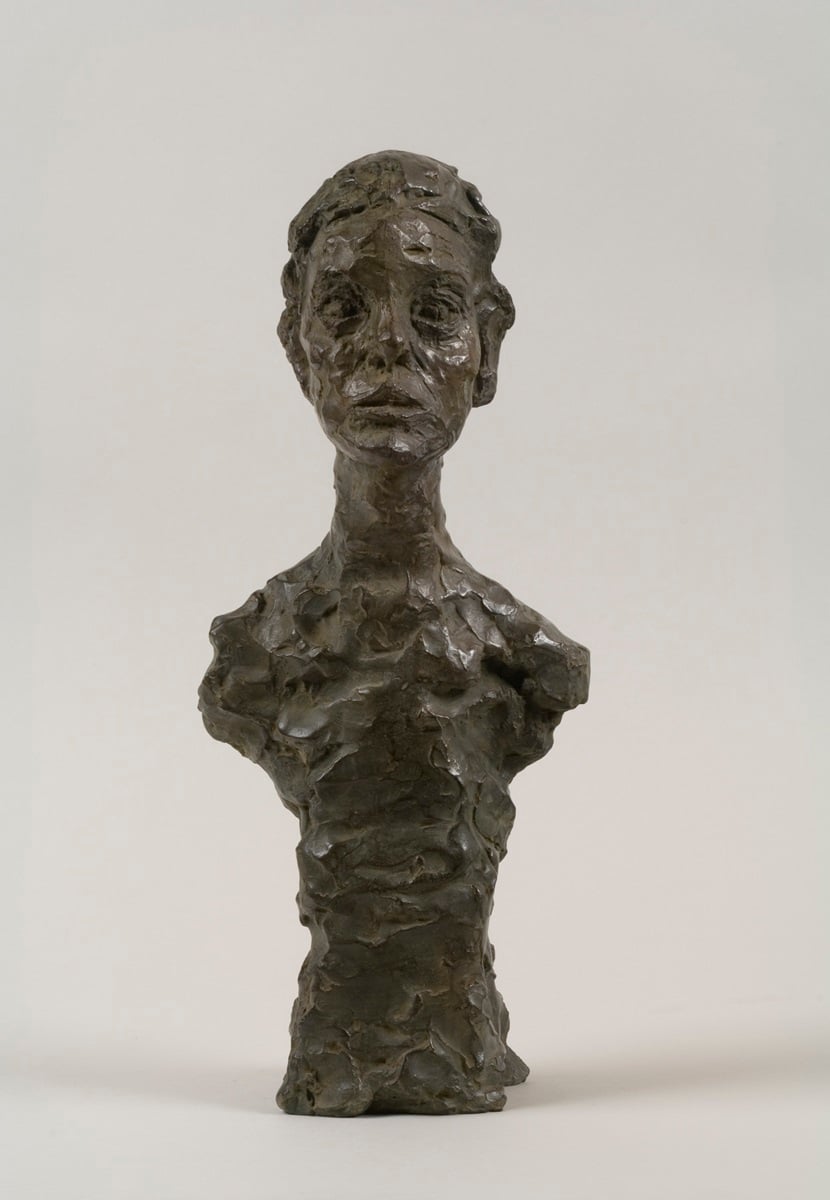 Alberto Giacometti  Buste d’Annette X, 1965  Bronze  44 x 18.2 x 14 cm   Collection Fondation Giacometti, Paris © Estate Giacometti (Fondation Giacometti and ADAGP, Paris)