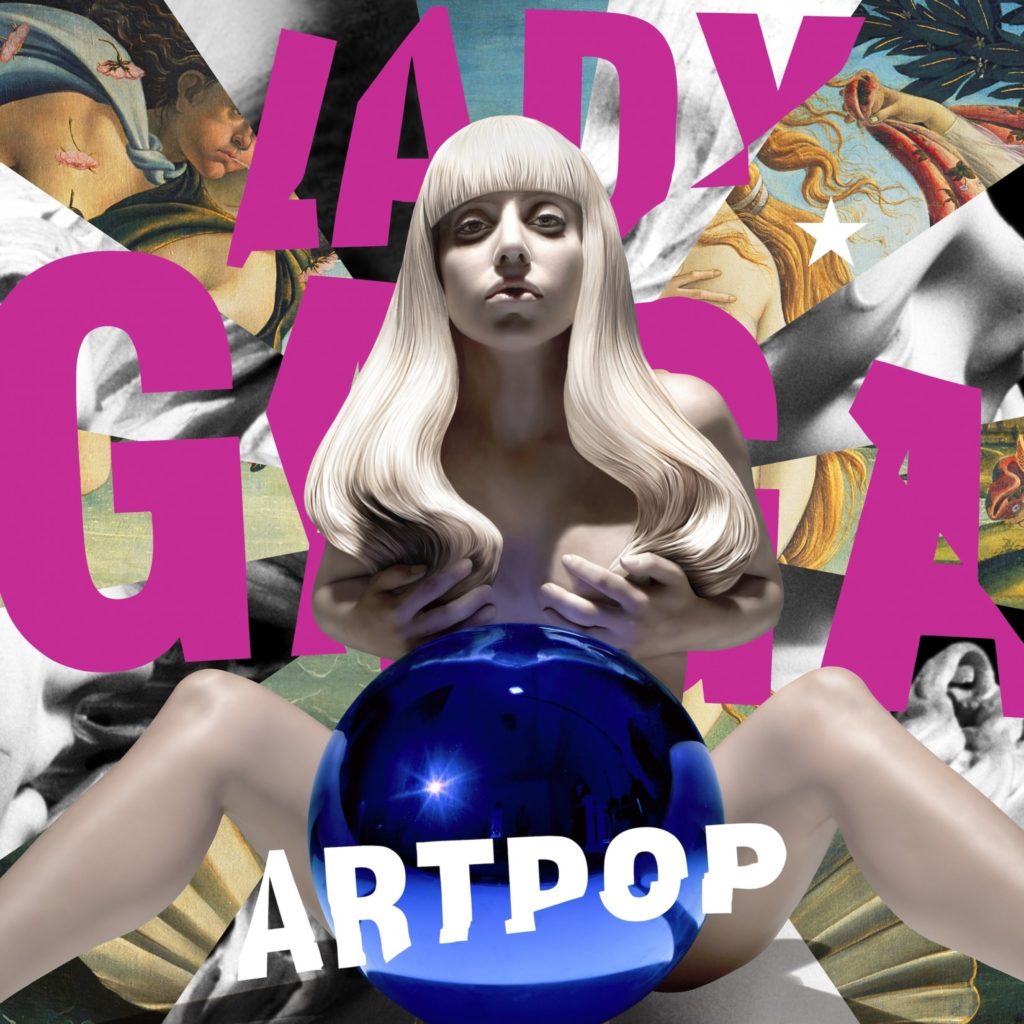 Lady Gaga's ARTPOP with cover art (partially) by Jeff Koons