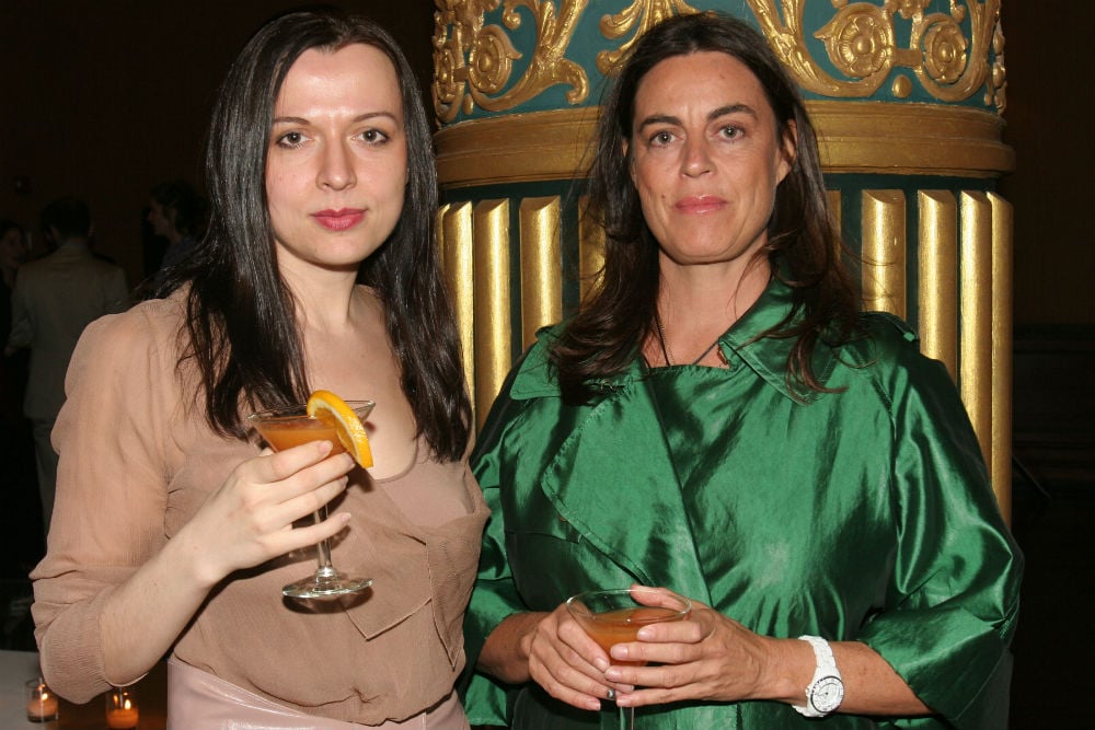 From left: Vlatka Horvat, Maja Hoffmann Artists Space’s Annual Spring Gala The Prince George Ballroom, New York • April 30, 2007 Courtesy Patrick McMullan