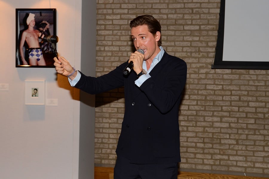 Alexander Gilkes at the Photographers for Friends Auction in 2014. Photo:  Patrick McMullan/PatrickMcMullan.com