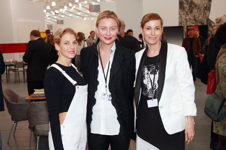 Jessica Seinfeld, Renee Rockefeller, and Jeanne Greenberg-Rohatyn at the Frieze VIP Preview. Photo: - J Grassi/Patrickmcmullan.com