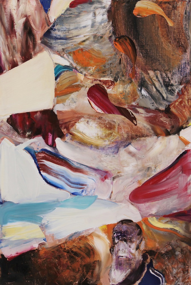 Adrian Ghenie, Untitled (Darwin), 2014, oil on canvas, 
