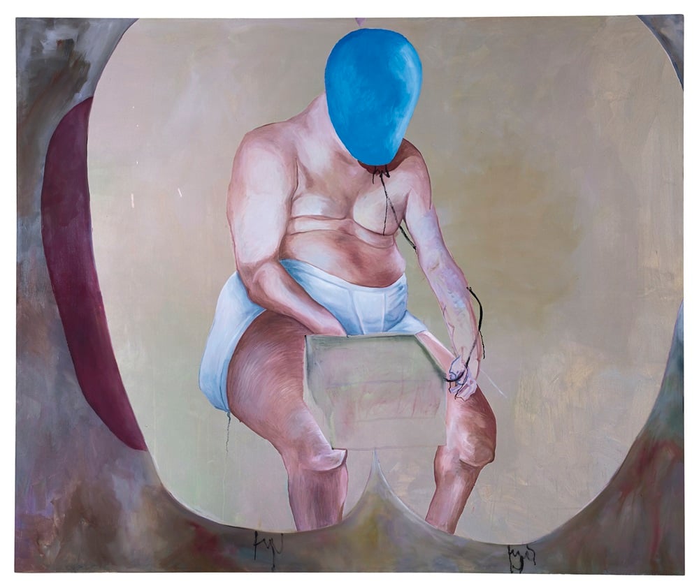 Martin Kippenberger (1953-1997)  Untitled  oil on canvas  79 3/8 x 95¼ in. (201.5 x 242 cm.)  Painted in 1988. 