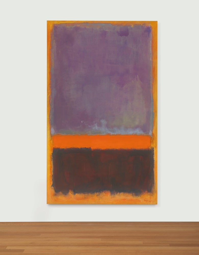 Mark Rothko  Untitled signed and dated 'MARK ROTHKO 1952' (on the reverse) oil on canvas Painted in 1952. Photo:Courtesy Christie's
