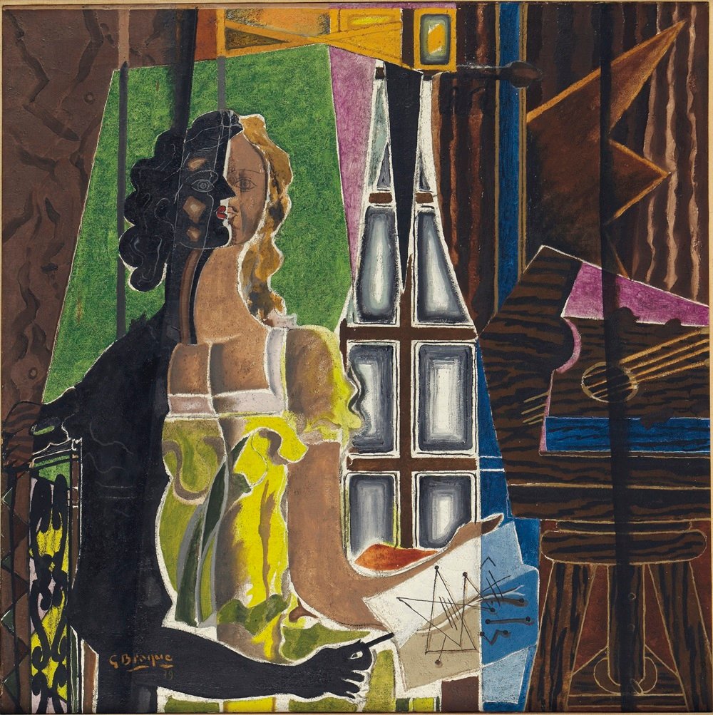 Lot Description Georges Braque (1882-1963) Le Modèle signed and dated 'G Braque 39' (lower left) oil and sand on canvas (1939) Photo: Courtesy Christie's 