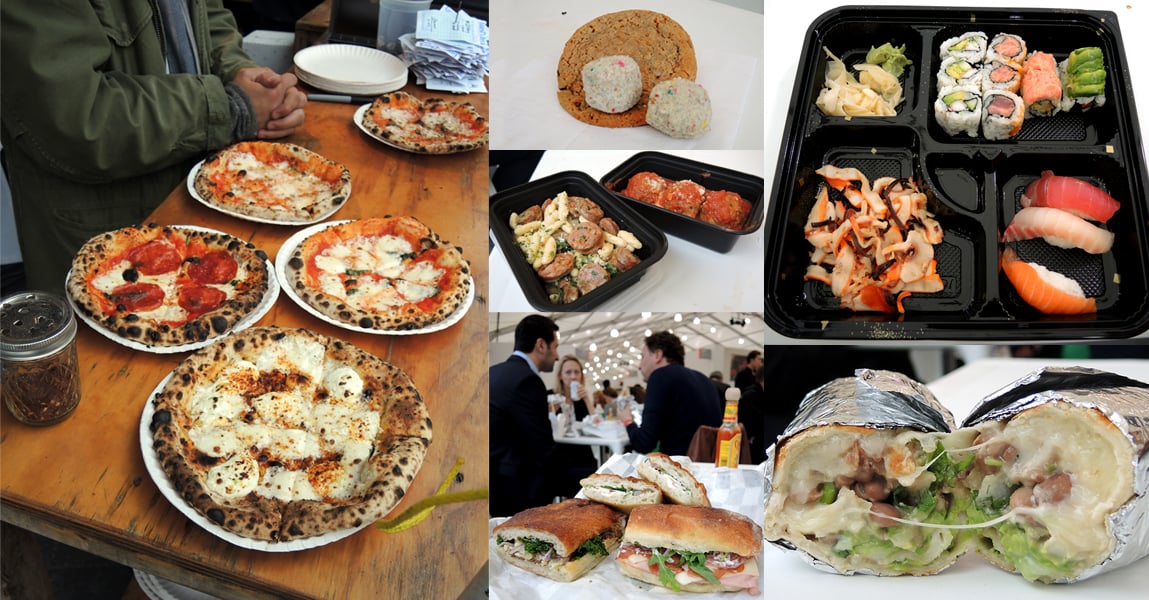 Some of the many dishes available at Frieze. Photo: Sarah Cascone. 