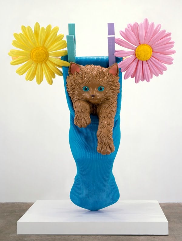 Jeff Koons, "Cat on a Clothesline," 1994-2001
