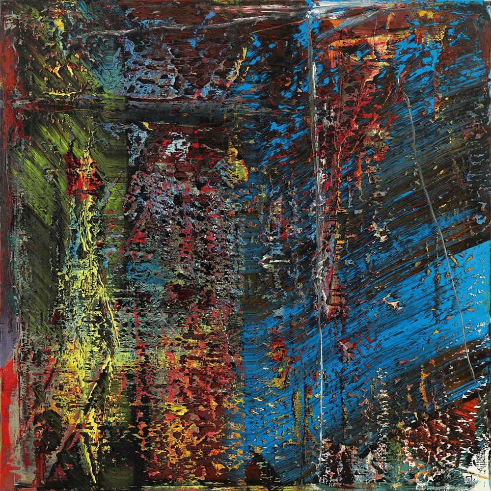 Property of a Distinguished Private Collection Gerhard Richter Blau signed, dated 1988 and numbered 658 twice on the reverse oil on canvas 118 1/8 x 118 1/8 in.   300 x 300 cm. Est. $25/35 million 