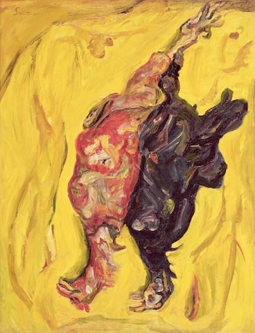 Chaïm Soutine,  Brace of Pheasants (c. 1926). Image: Courtesy Paul Kasmin Gallery. 