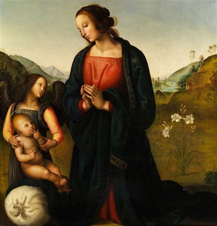 La Madonna del Sacco After Perugino