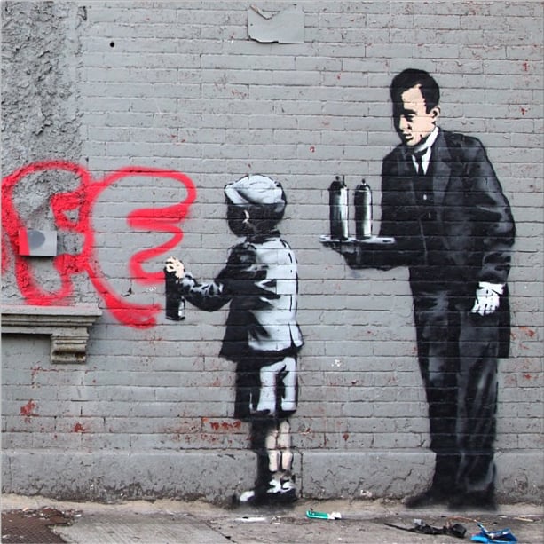 Banksy, Ghetto 4 Life (2013), 465 East 153rd Street, the Bronx, New York. Photo: via the artist's Instagram.