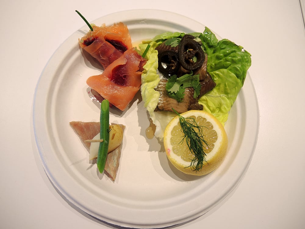 Some of the dishes available during Cutlog, courtesy Nordic Preserves. Photo: Sarah Cascone.