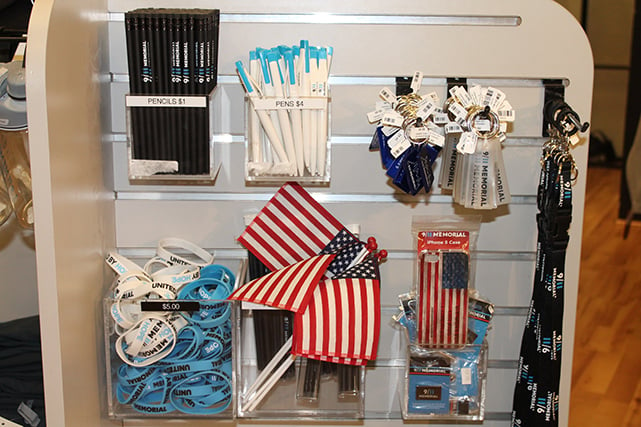 Some of the items on sale at the 9/11 Museum gift shop. Photo: Sarah Cascone.