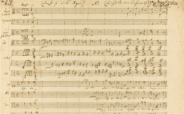 Mozart's Kyrie in C.