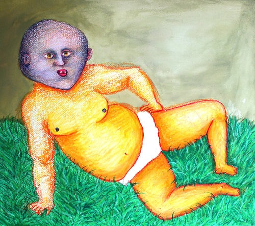 Ann Hirsch, "Sexy Baby in Repose", 2014, courtesy of American Medium.