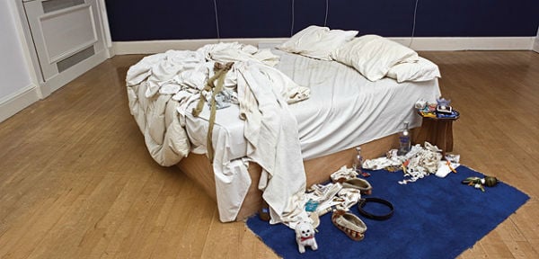 Tracey Emin, My Bed, 1998 Courtesy the artist, White Cube and Lehmann Maupin