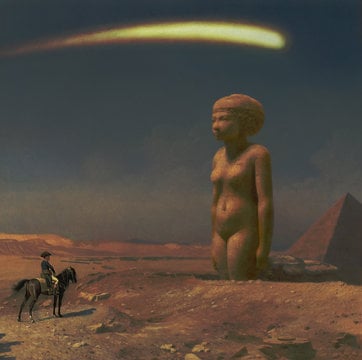 Laurent Grasso <em>Studies into the past (Single Cover of “Lost Queen” by Pharrell Williams)</em>. Photo: courtesy Galerie Perrotin.