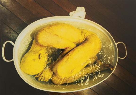 Lee Wen, Journey of a Yellow Man No.11: Multi-culturalism (1997) Photo: Courtesy the artist and Singapore Art Museum